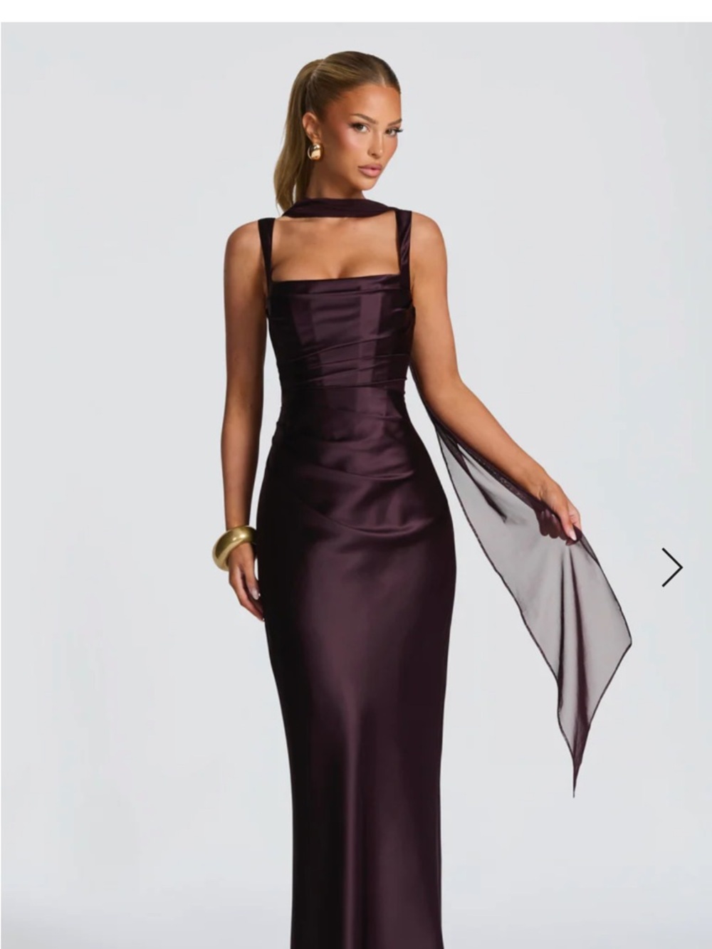 BABYBOO CALANTHE MAXI DRESS - PLUM